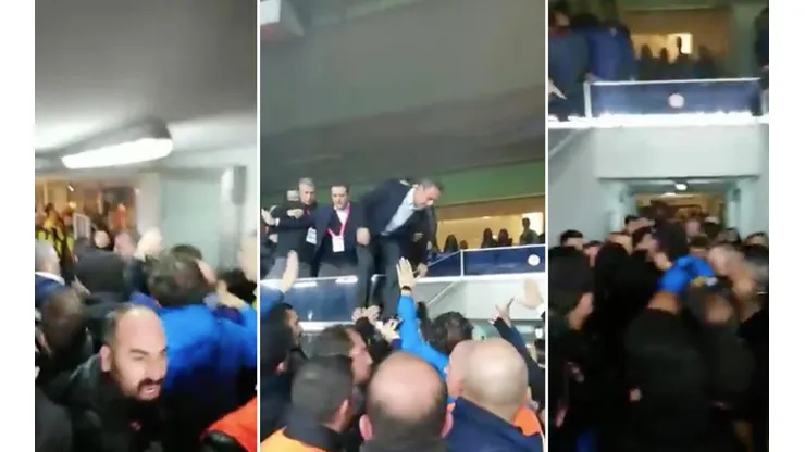 Insólito: presidente del Fenerbahce se va a las manos con hinchas tras perder el clásico ante Galatasaray