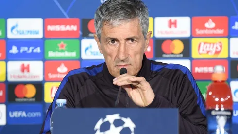 Quique Setién en conferencia de prensa