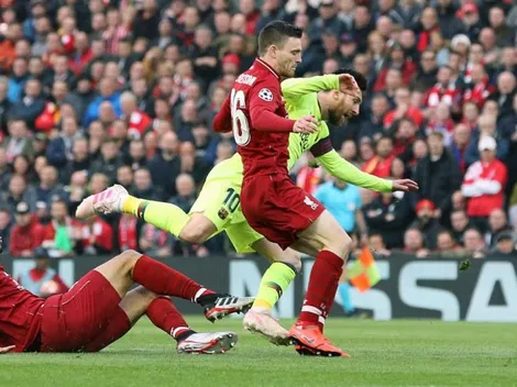 Robertson se disculpa con Messi por pegarle "paipazo" en semi de Champions