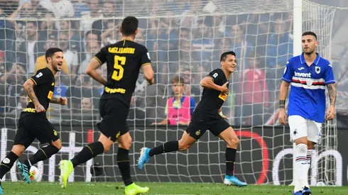 El momento del único gol de Alexis en Inter.