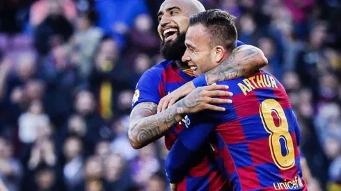 Vidal jugó todo el encuentro como puntero izquierdo.