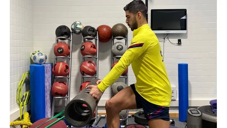 El delantero uruguayo se está recuperando rápidamente de su operación de menisco.