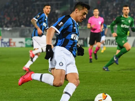 Alexis aguanta con clase y encuentra el espacio para el gol del Inter