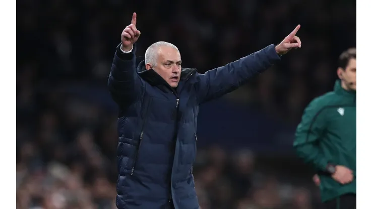 José Mourinho en el partido del Tottenham en Champions League