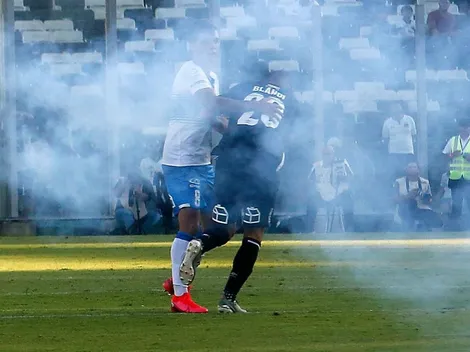 Nicolás Blandi se recupera del impacto recibido en el clásico