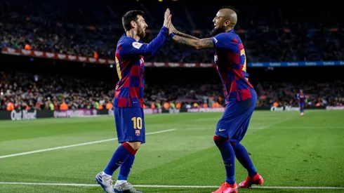Messi y Vidal se llevan muy bien