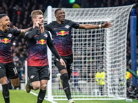 Leipzig da la sorpresa y derrota al Tottenham a domicilio por la ida