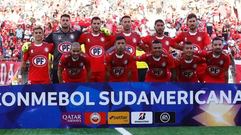 El once de La Calera frente a Fluminense.