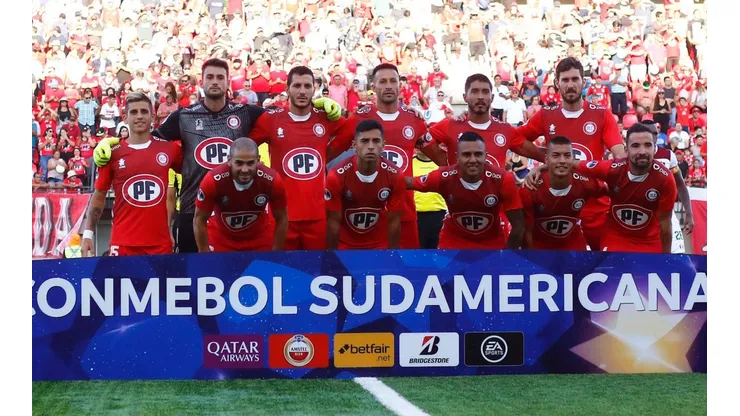 El once de La Calera frente a Fluminense.