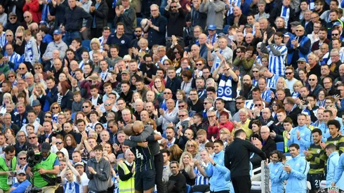 Manchester City celebrando la obtención de la Premier