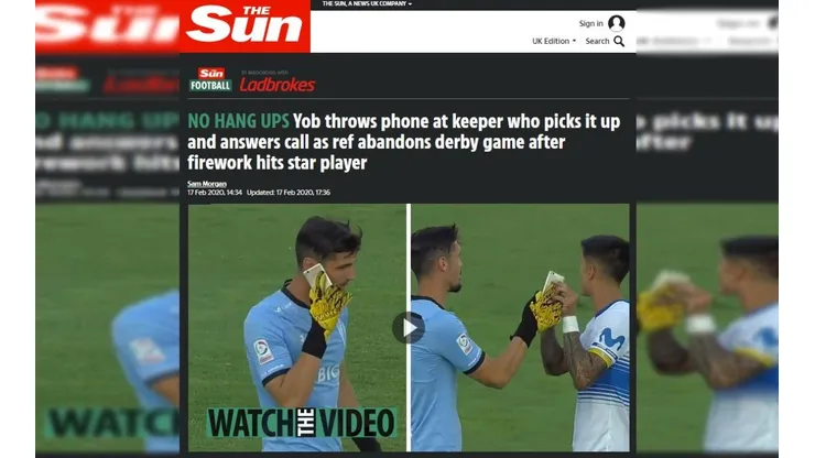 The Sun y la noticia del clásico.