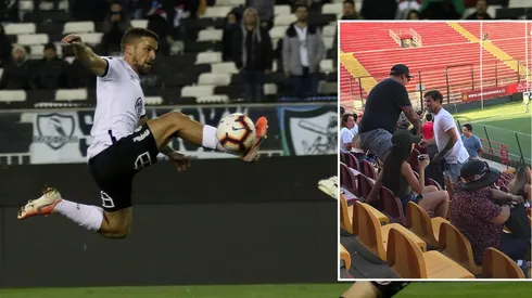 Visita sorpresa: Gabriel Costa aparece en el duelo entre Unión Española y Audax Italiano