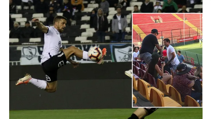 Visita sorpresa: Gabriel Costa aparece en el duelo entre Unión Española y Audax Italiano