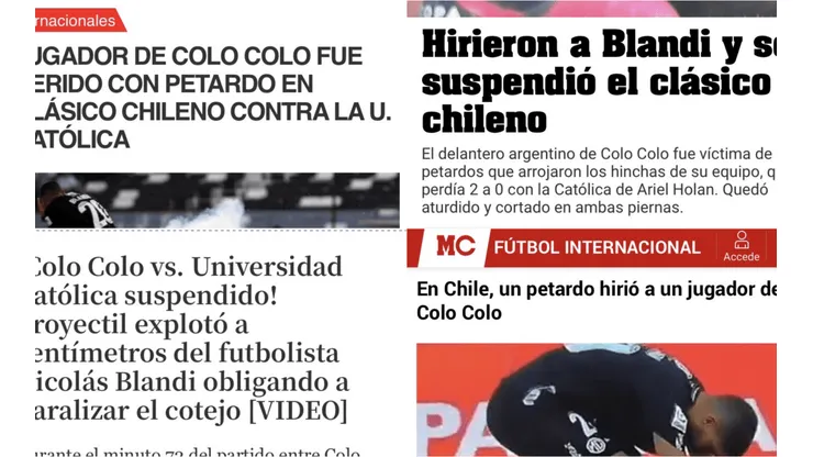 Portadas de diarios internacionales