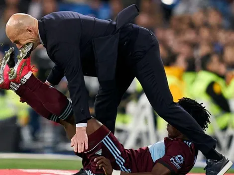 Zidane se come tremenda patada en duelo ante Celta de Vigo