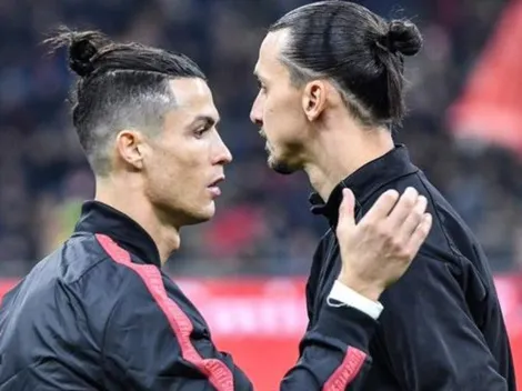 La foto del año: Zlatan Ibrahimovic y Cristiano Ronaldo ni se pescaron