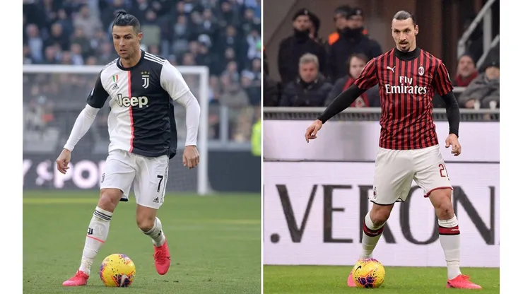 Zlatan Ibrahimovic y Cristiano Ronaldo chocan por las semifinales de la Coppa Italia