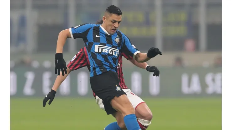 Alexis Sánchez fue titular en el triunfo del Inter ante el AC Milan. Ahora, van por la semifinal de la Copa Italia.
