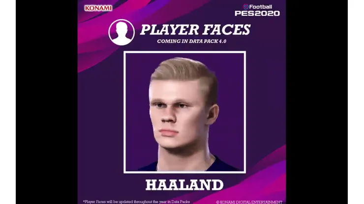 Haaland encabeza el nuevo DLC de eFootball PES 2020
