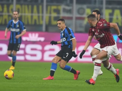 Inter no cuenta con Alexis para semis de Copa Italia