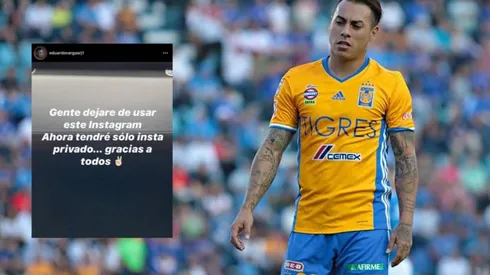 Eduardo Vargas con la camiseta de Tigres