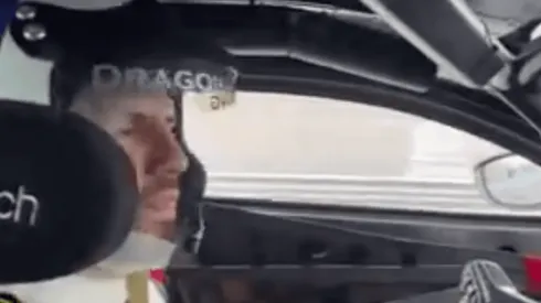 Kun Agüero se luce en Abu Dhabi como piloto de carreras