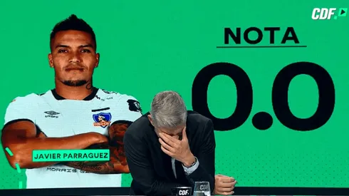Absolutamente reprobado quedó Javier Parraguez después de su partido en Colo Colo