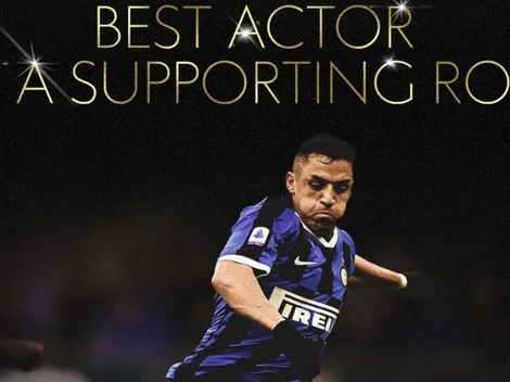 A lo Brad Pitt: Alexis gana el Oscar del Inter por su actuación ante el Milan