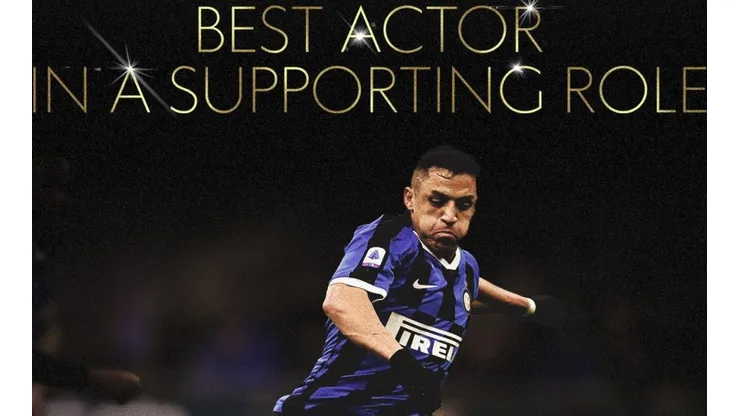 A lo Brad Pitt: Alexis Sánchez gana el Oscar del Inter por su actuación en el derby ante el AC Milan