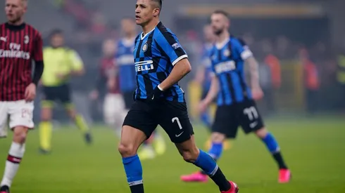 El chileno tuvo un buen cometido en el derby de Milán.