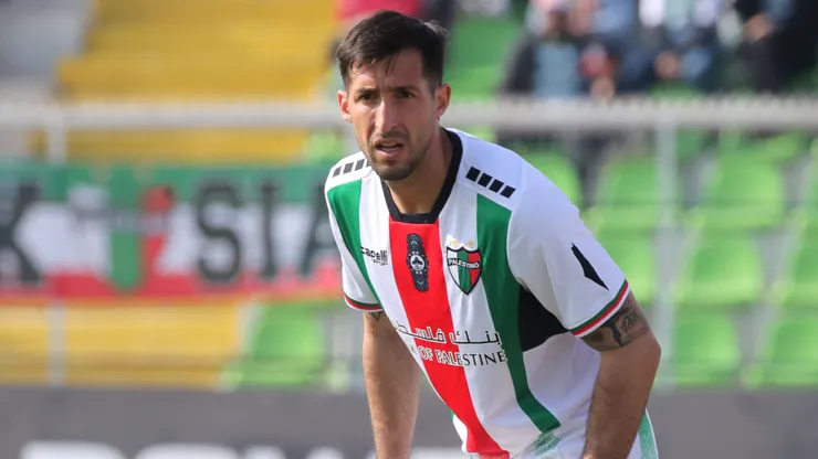 Gonzalo Sosa durante el partido de Palestino contra Everton, por el Campeonato Nacional 2024.