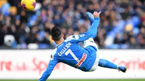 Callejón marcando el golazo de la jornada en Italia.