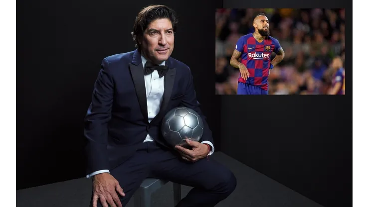 Iván Zamorano en la premiación The Best