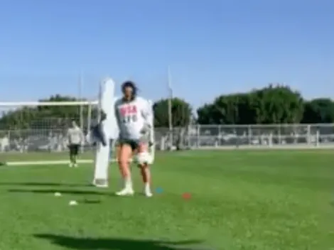 Alex Morgan se luce entrenando con siete meses de embarazo