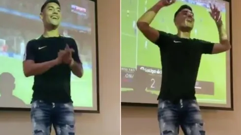 Felipe Mora se luce cantando Amar Azul