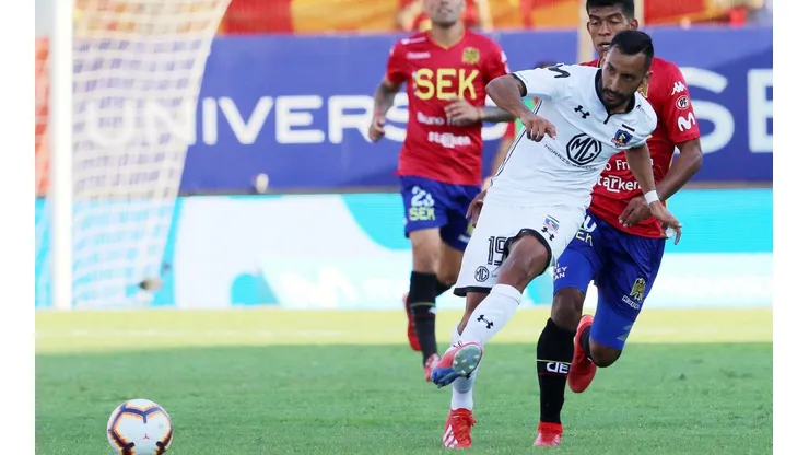 Ronald de La Fuente ante Unión Española en el Estadio Santa Laura