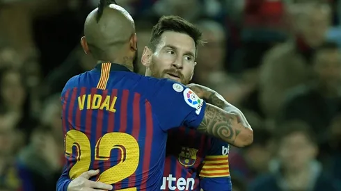 Messi junto a Vidal, una pareja que se entiende muy bien en el campo y fuera de el
