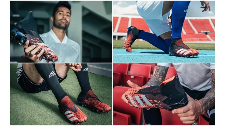 adidas presenta las botas Predator 20 Mutator con DEMONSKIN, una nueva tecnología desarrollada para mejorar el agarre y maximizar el control del balón.
