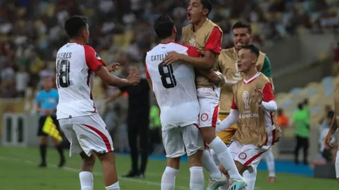 La Calera celebra el gol del empate ante Fluminense