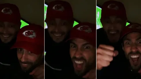 Jorge Valdivia y Rodrigo Millar celebraron la victoria de Kansas City Chiefs