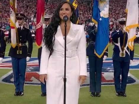 Así fue la participación de Demi Lovato en el Super Bowl LIV