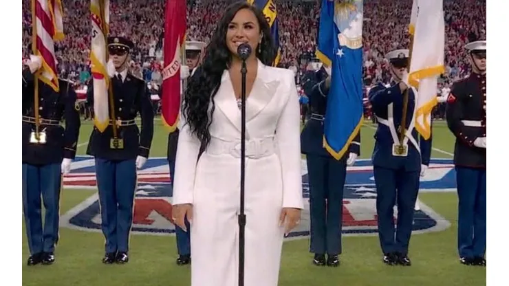 Así fue la participación de Demi Lovato en el Super Bowl LIV