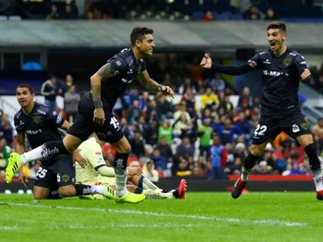 Bruno Romo anota su primer gol en México de palomita en el Estadio Azteca