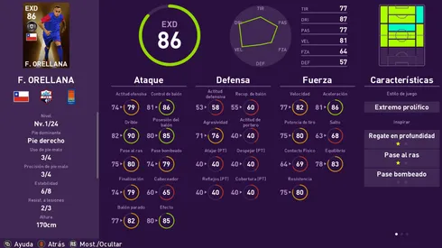 Orellana elegido como el mejor jugador del Eibar en PES 2020