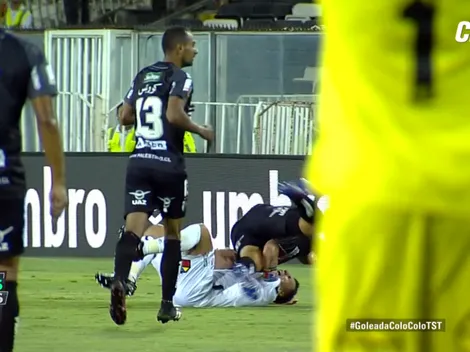 El momento exacto de la grave lesión de Paredes contra Palestino