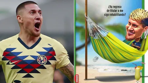 Una caricatura bastante elocuente le dedicó Diario Récord a Nicolás Castillo