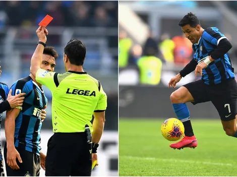 Suspensión de Lautaro proyecta a Sánchez como titular ante AC Milan