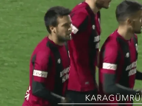 Video: Cristóbal Jorquera anota un doblete en empate del Karagumruk