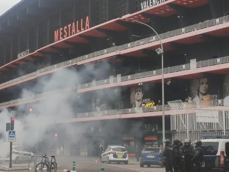 Graves incidentes entre hinchas de Valencia y Barcelona