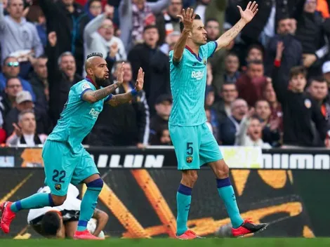 Vidal no pudo evitar la caída de Barcelona ante Valencia